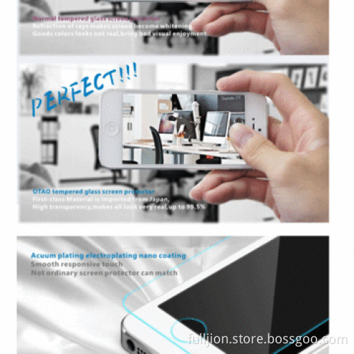 Cellphone tempered-glass screen protector with design